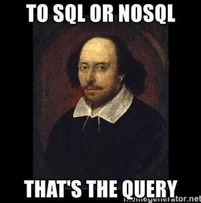 TO SQL or NOSQL–that is the Query–